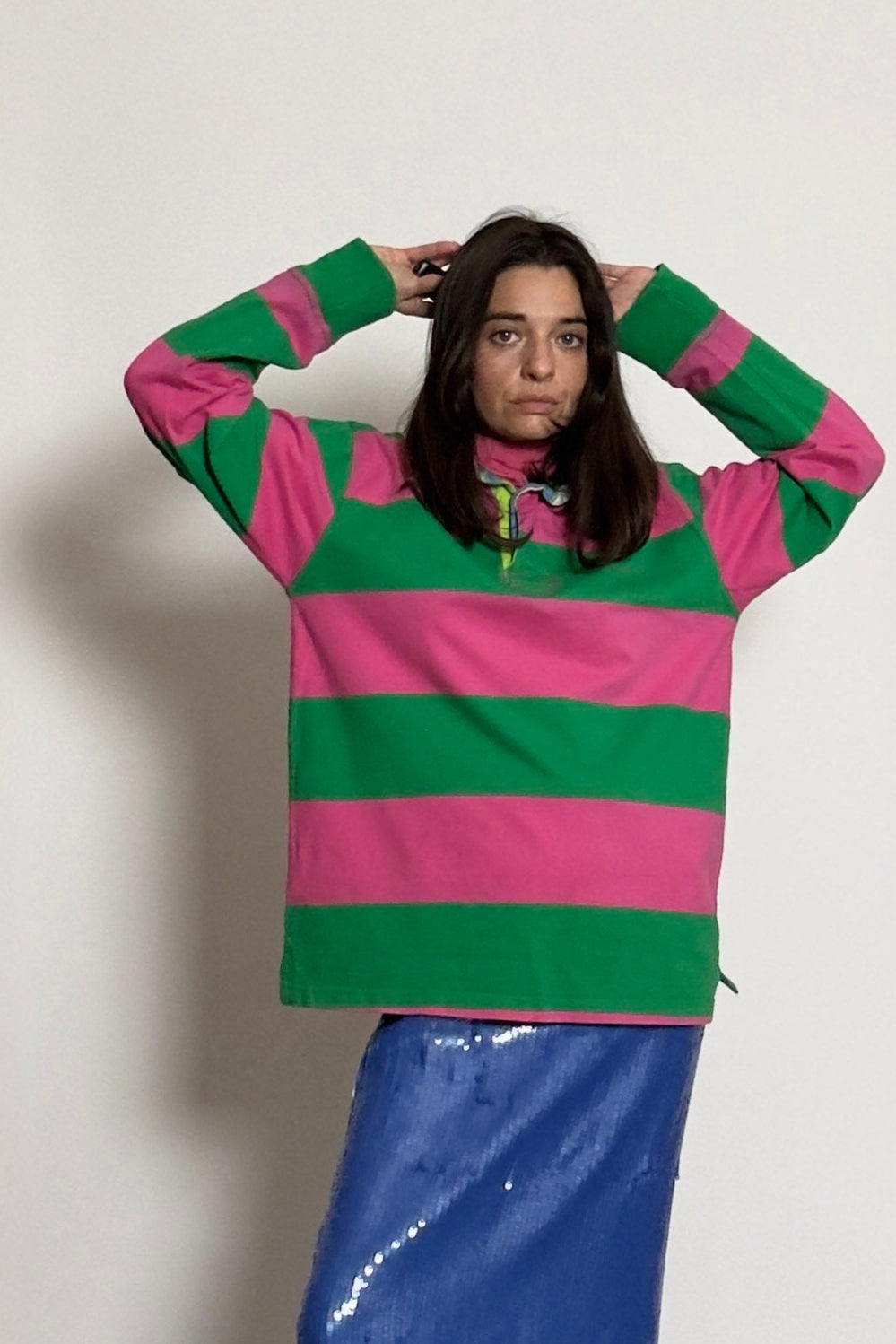 Long-Sleeved Striped Shirt