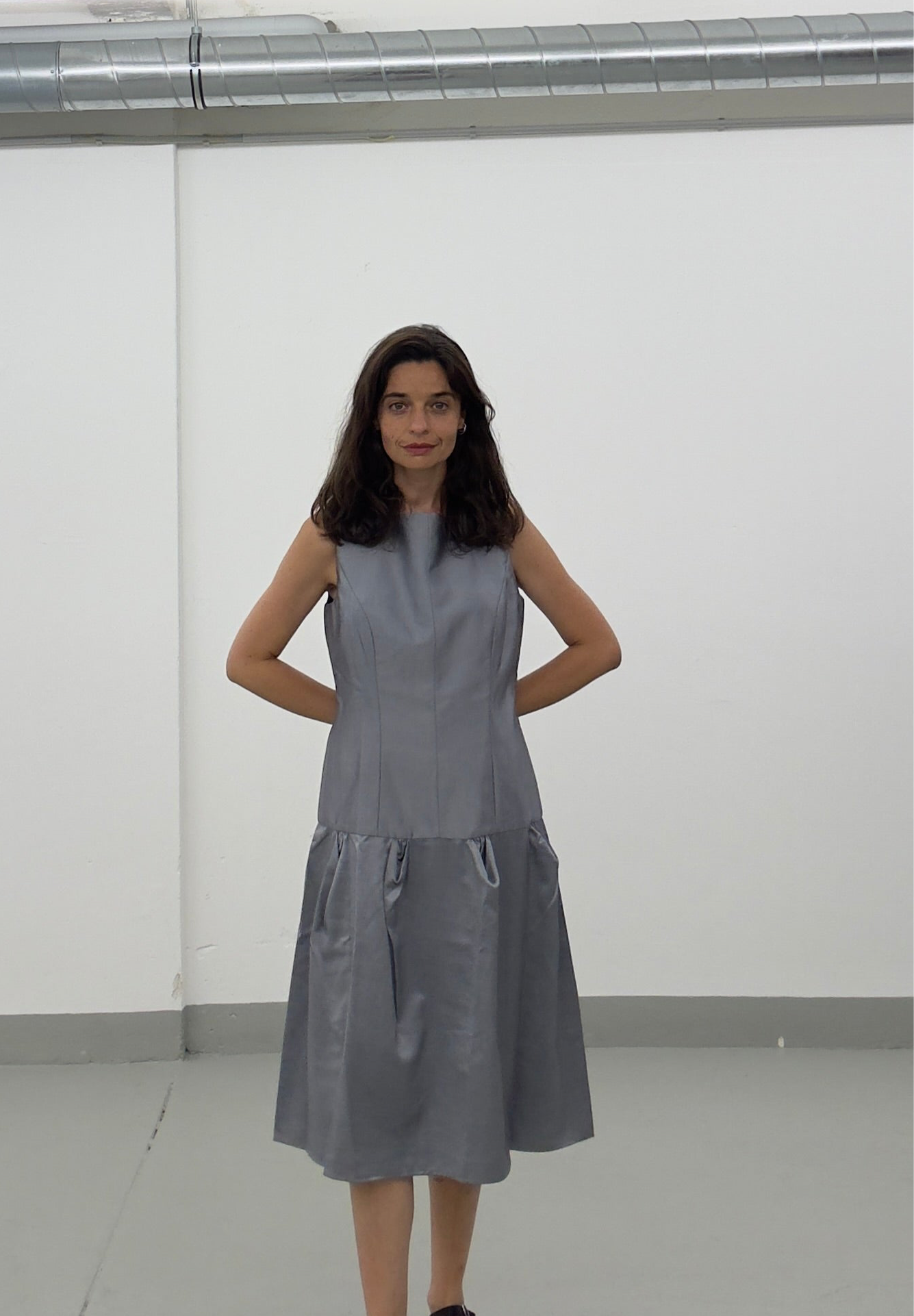 Silver Calvin Klein Dress