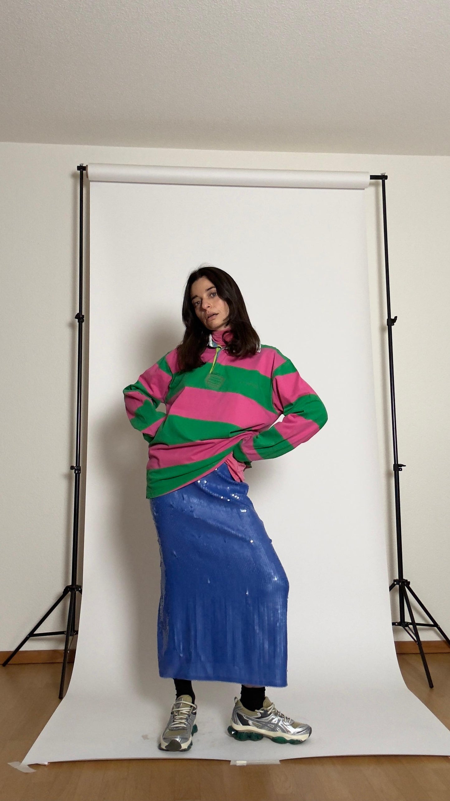 Long-Sleeved Striped Shirt